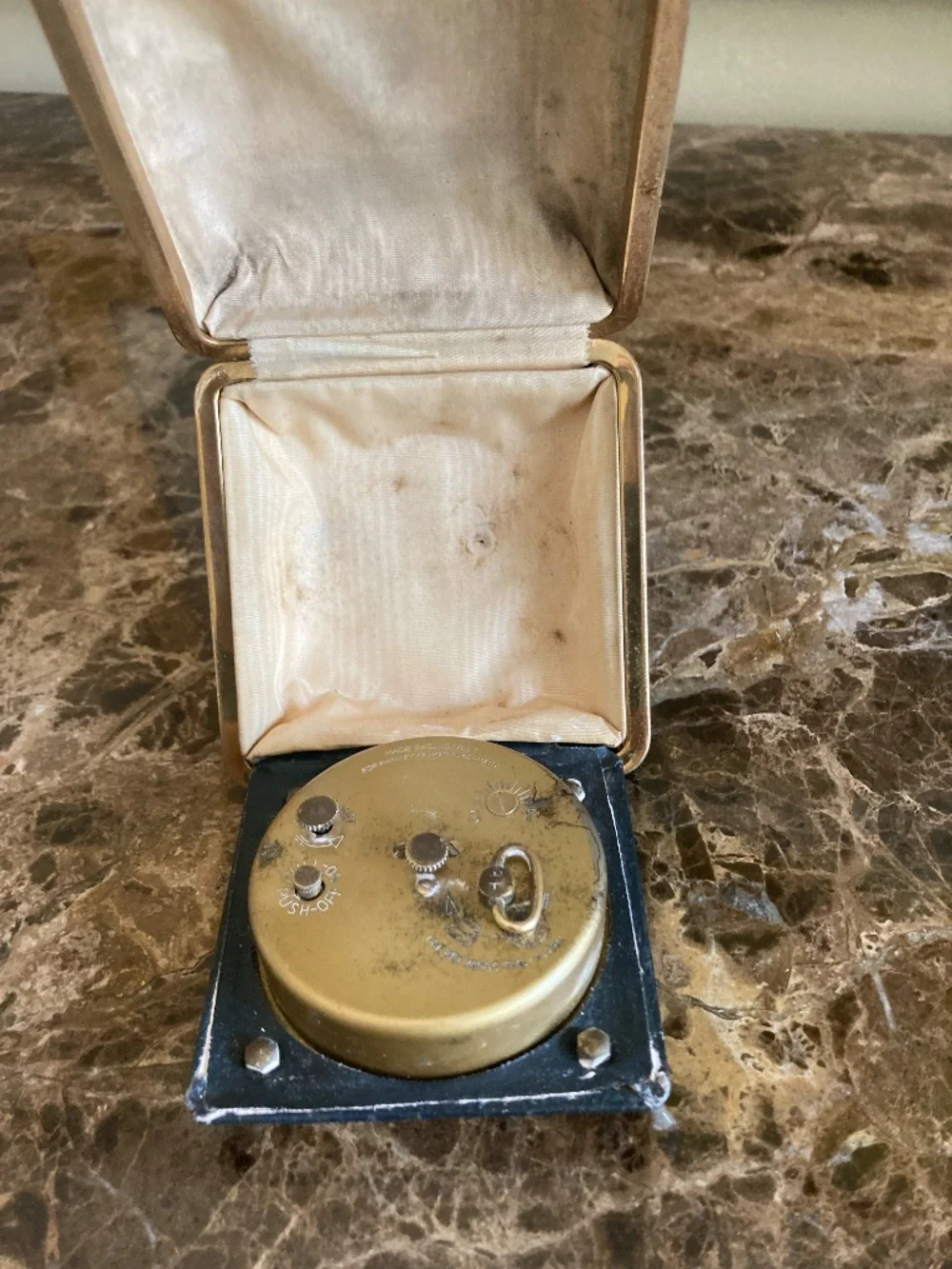 Vintage Phinney-Walker German Travel Alarm Clock | Mechanical Wind-Up | Folding